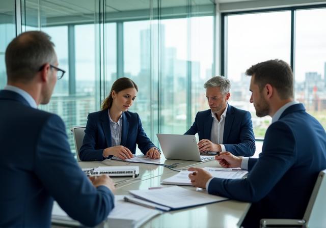 Team HR professionale che analizza dati di selezione