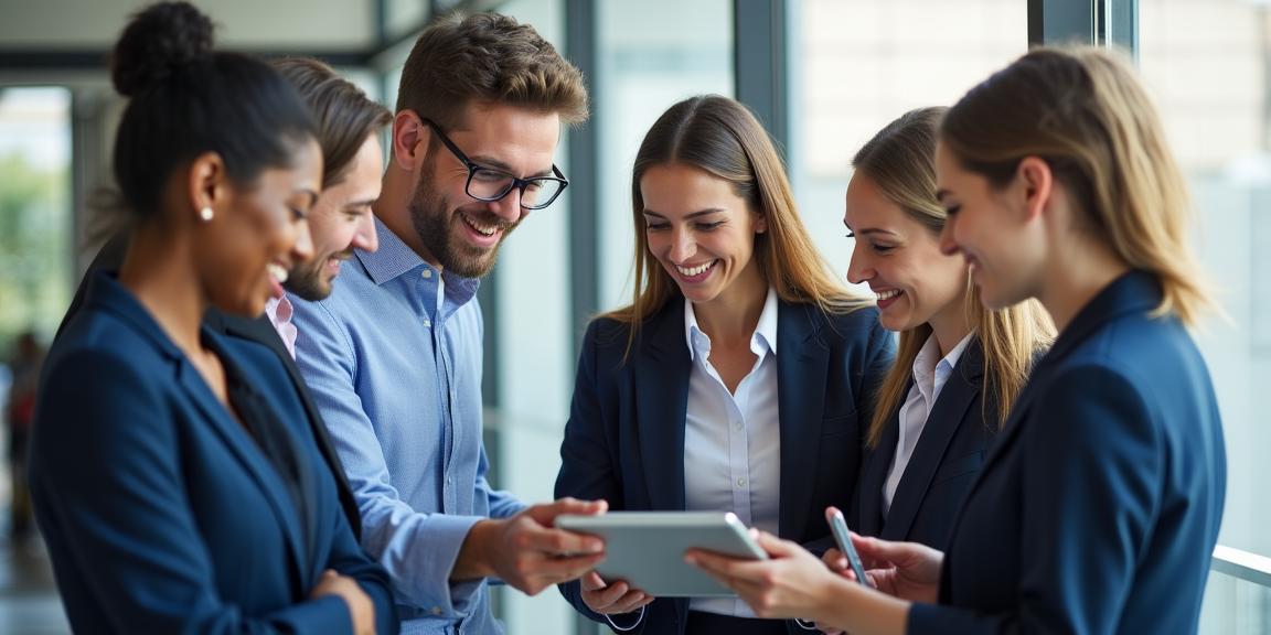 Team di professionisti HR che collaborano in un ufficio moderno